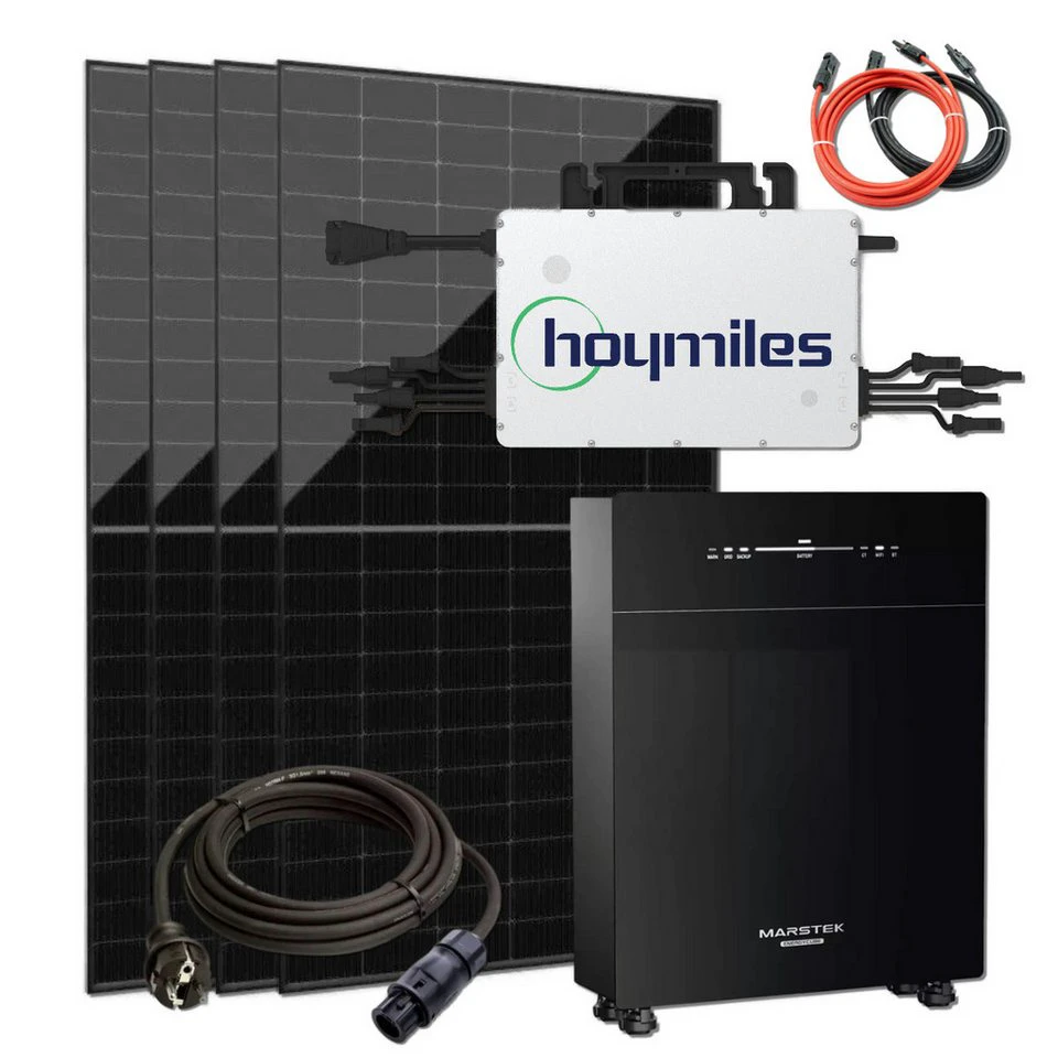 Marstek Solaranlage 2000W Balkonkraftwerk Venus-C Speicher 2,56kWh HMS-1600-4T