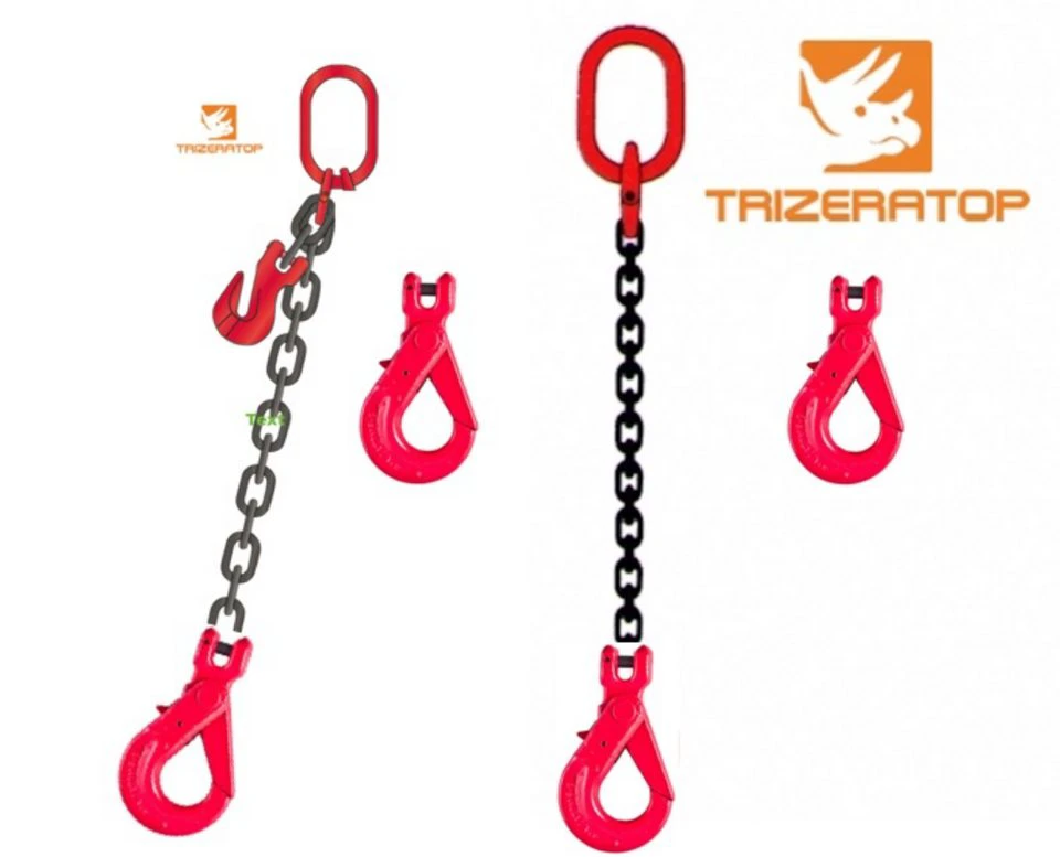 TRIZERATOP Anschlagkette 1-Strang 16 mm 8,0 t mit S-Haken 2 m KK