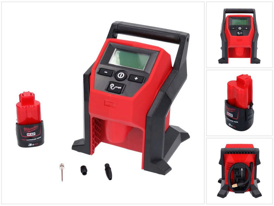 Milwaukee M12 BI Akku-Kompressor 12 V 1x Akku 3,0 Ah ohne Ladegerät