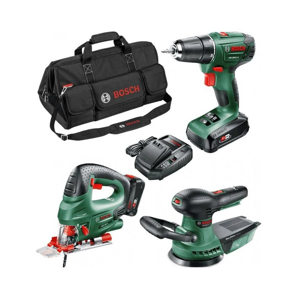 BOSCH Werkzeugset PSR 1800 LI-2 Werkzeugtasche AdvancedOrbit18 18V POWER FOR ALL ALLIANCE