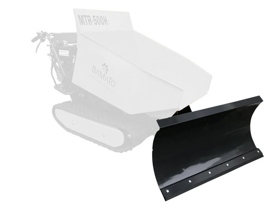 BAMATO Schneeschild für Raupendumper MTR-500H MTR-500PRO mit Gummilippe