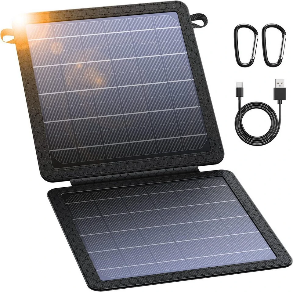 Blavor Solarmodul 10 W monokristallin faltbar USB 5 V 2 A