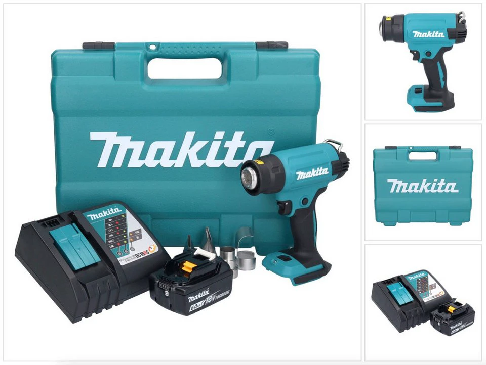 Makita DHG 181 Akku Heißluftgebläse 18 V 150 - 550 °C 6,0 Ah