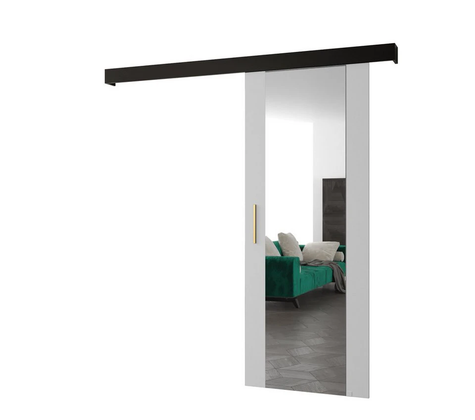 ABIKS MÖBEL Schiebetür SALWADOR II Innenschiebetür 16 mm Laminat Aluminium-Schiene