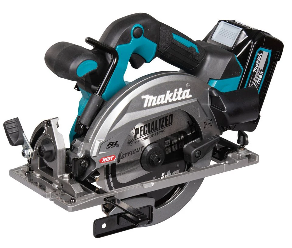 Makita Akku-Handkreissäge HS012GD201 mit 2 Akkus Schnellladegerät bürstenlos Magnesium-Druckguss