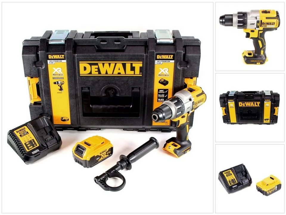 DeWalt Akku-Schlagbohrschrauber DCD996 18 V 95 Nm Brushless mit 5,0 Ah Akku