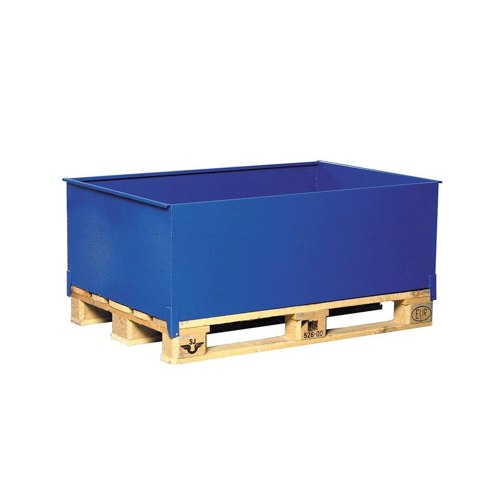 OSWALD Transportgeräte Palettenaufsatz Fasstransport Auffangwanne 2 x 200 l blau NK3031