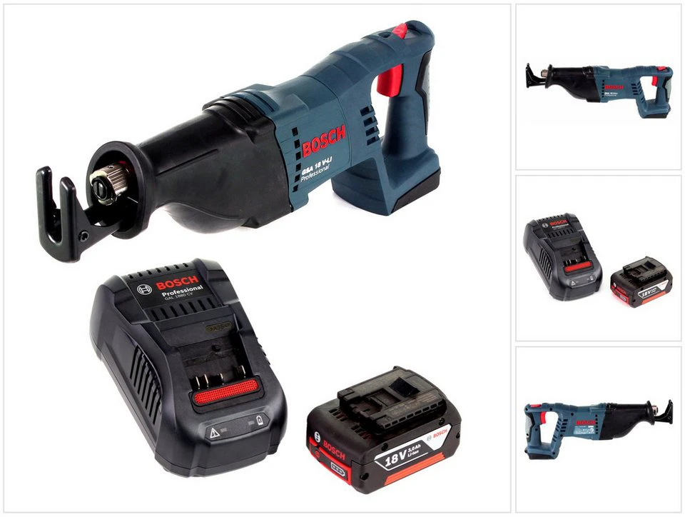 Bosch Professional GSA 18 V-Li Säbelsäge Akku 18 V 3,0 Ah Ladegerät