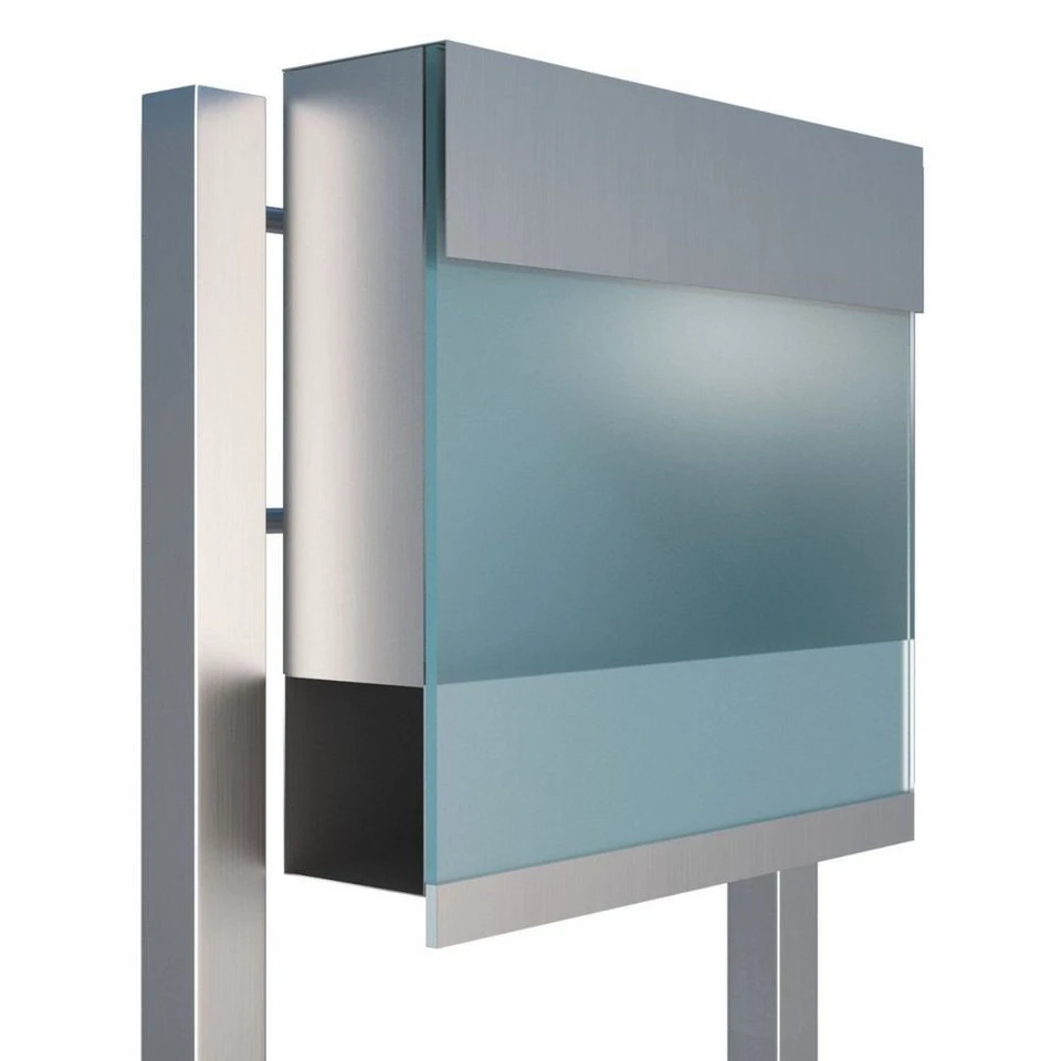 Bravios Briefkasten Manhattan Special Blue Edelstahl