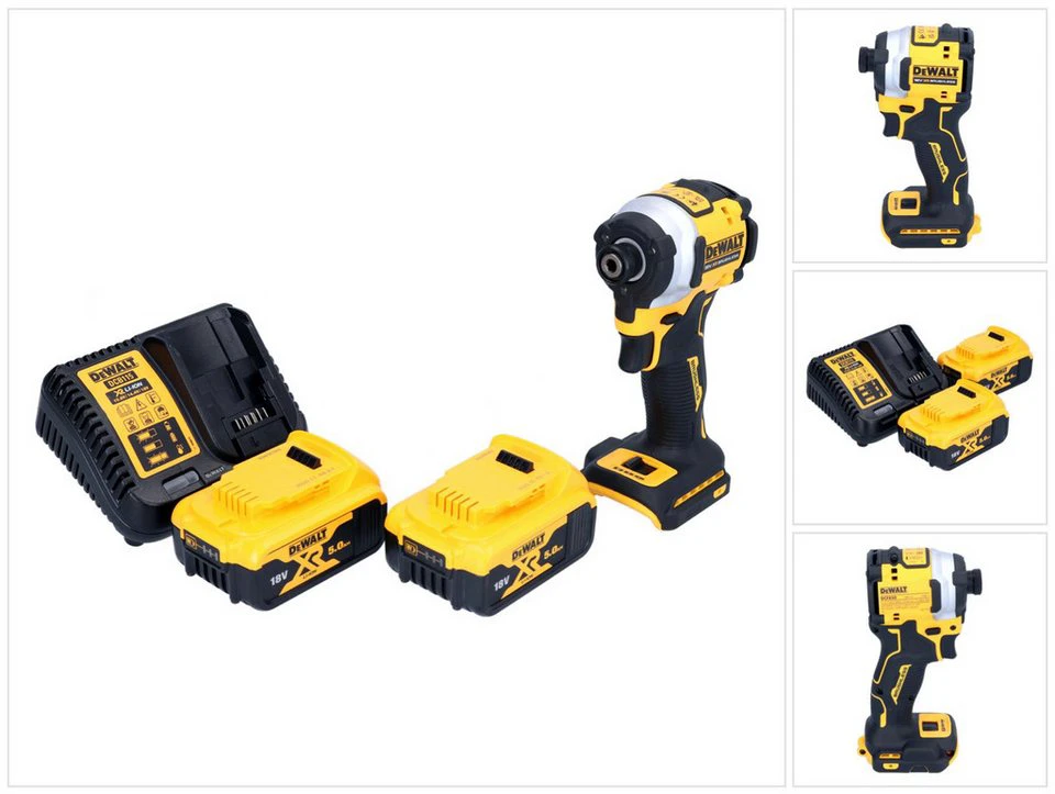 DeWalt Akku-Schlagschrauber DCF 850 18 V 205 Nm 1/4" Brushless 2x Akku