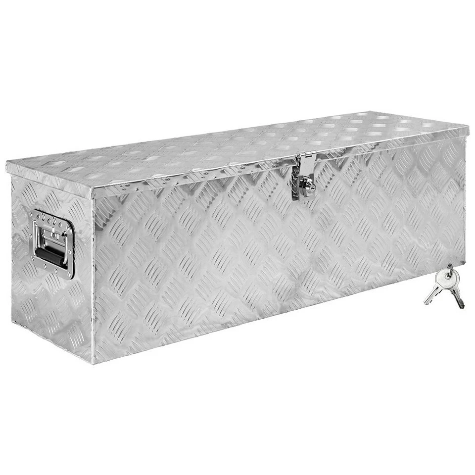 Trucky Anhänger-Deichselbox Aluminium D100 mit Gasdruckdämpfer