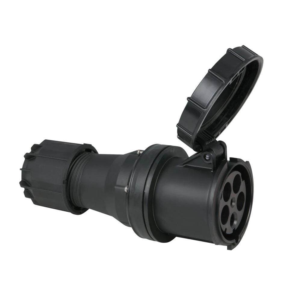 PCE CEE-Stecker 125 A/400 V 5-pin Plug female Schwarz IP67