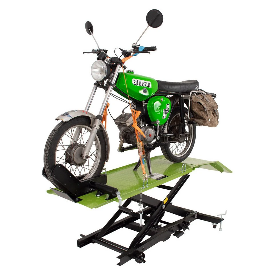 TRUTZHOLM Motorradhebebühne hydraulisch 360 kg 50 cm abnehmbare Auffahrrampe