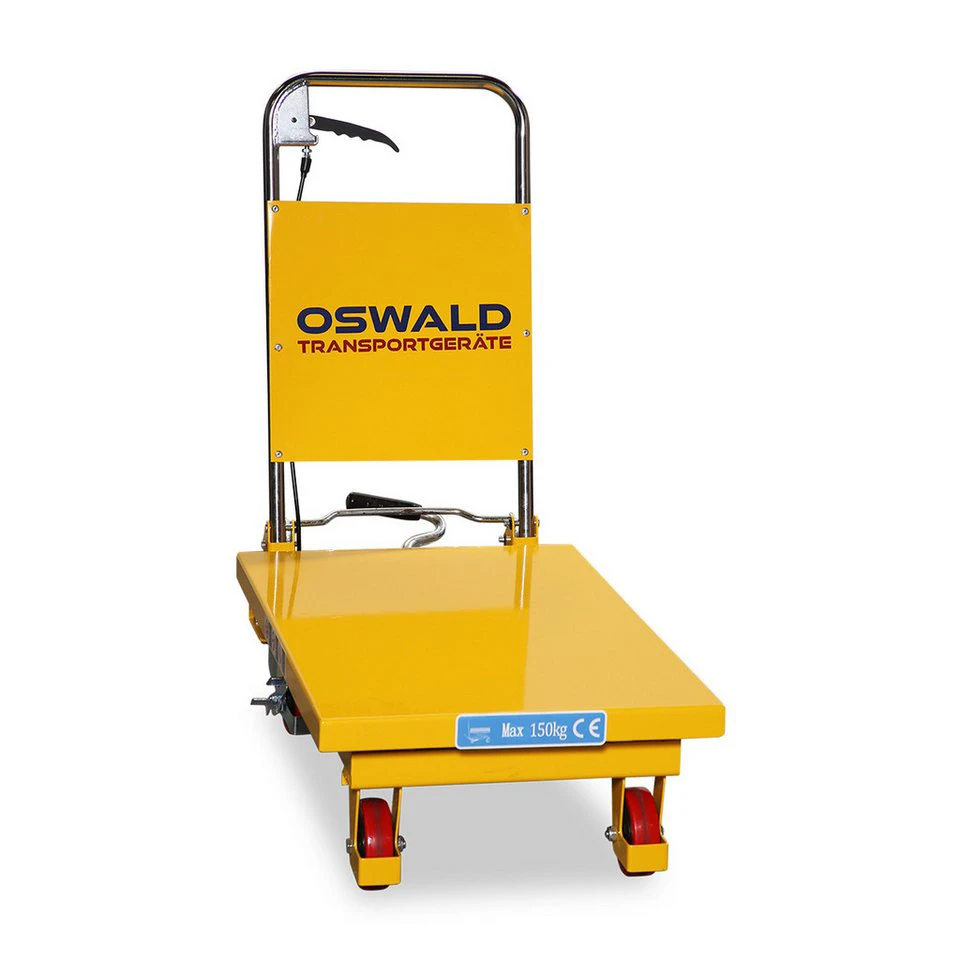 OSWALD Transportgeräte Fahrbarer Hubtisch 150 kg 700 mm Hubhöhe