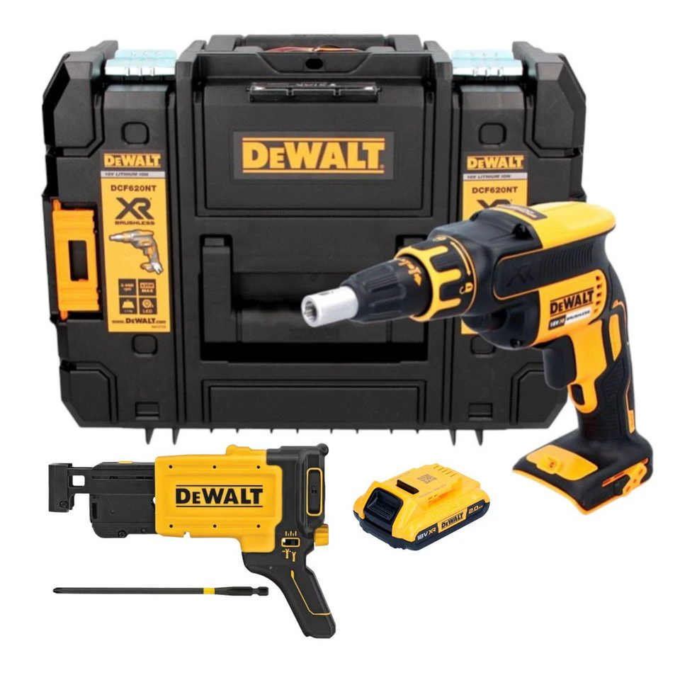 DeWalt Akku-Magazinschrauber DCF 620 NT 18 V 30 Nm Brushless 1x Akku 2,0 Ah TSTAK ohne Lader