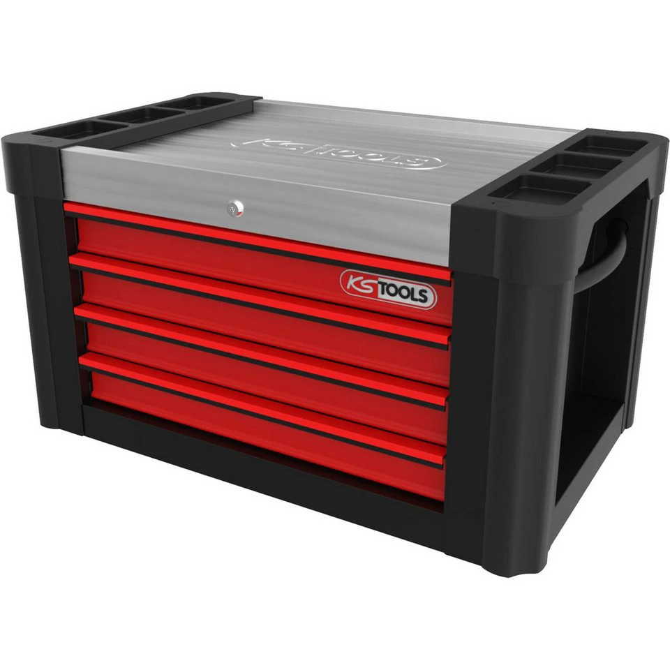 KS Tools Werkstatt-Set PERFORMANCEplus P10TC Schwarz/Rot Werkstattwagenaufsatz