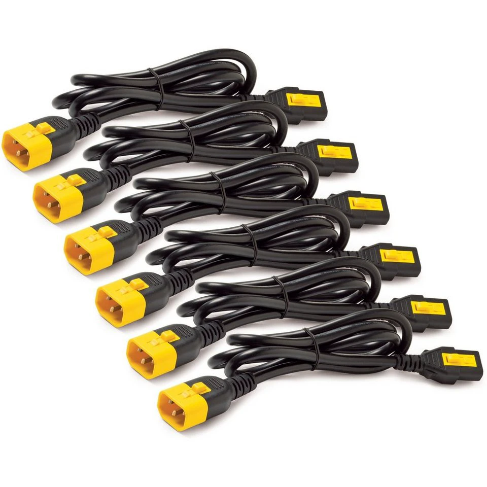 APC Stromkabel-Set AP8704S-WW 6 Stück verriegelbar C13 auf C14