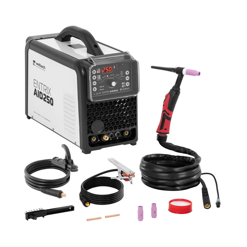 Welbach Elektroschweißgerät ENTRIX AID250 WIG AC DC 250 A MMA