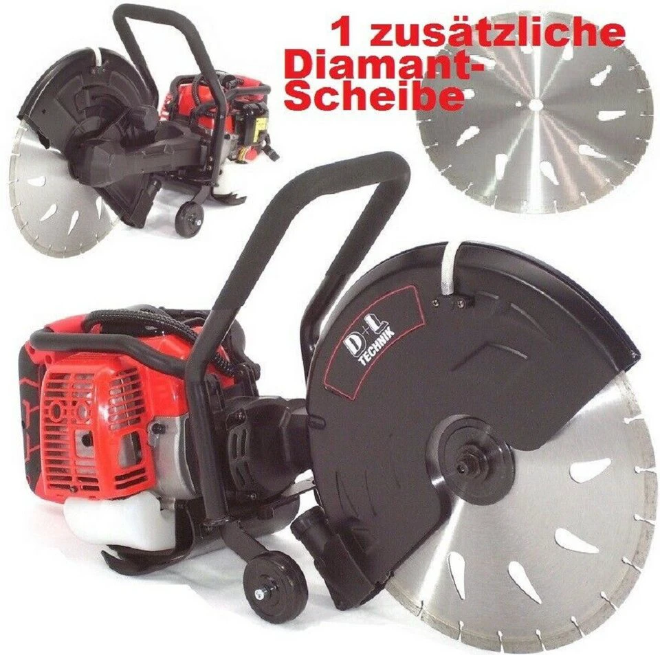 Apex Benzin-Trennschleifer 400 52 ccm 1,8 PS 400 mm Diamanttrennscheibe