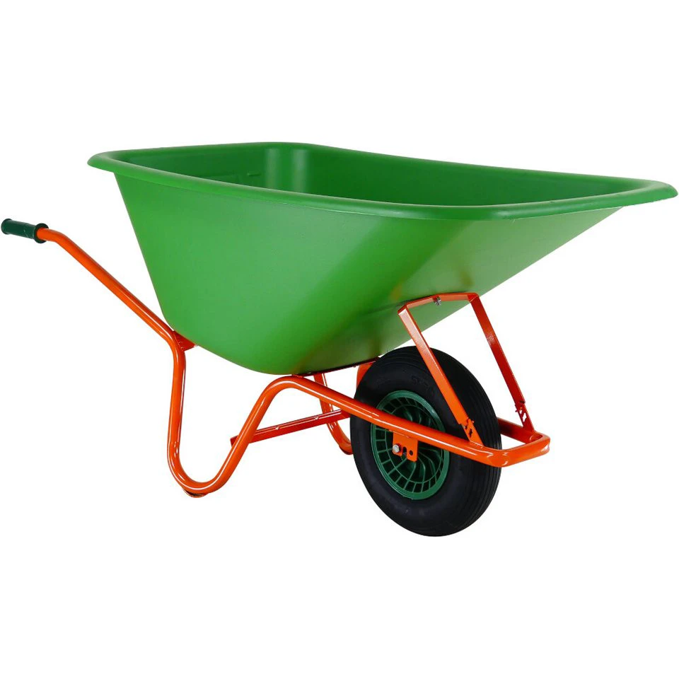 Siena Garden Schubkarre Großmuldenkarre 165 l 1-Rad HDPE-Mulde mit Skala