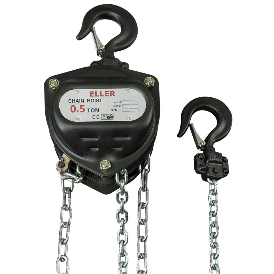 ELLER PH2 Manual Chain Hoist 500 kg 10 m Überladungsschutz