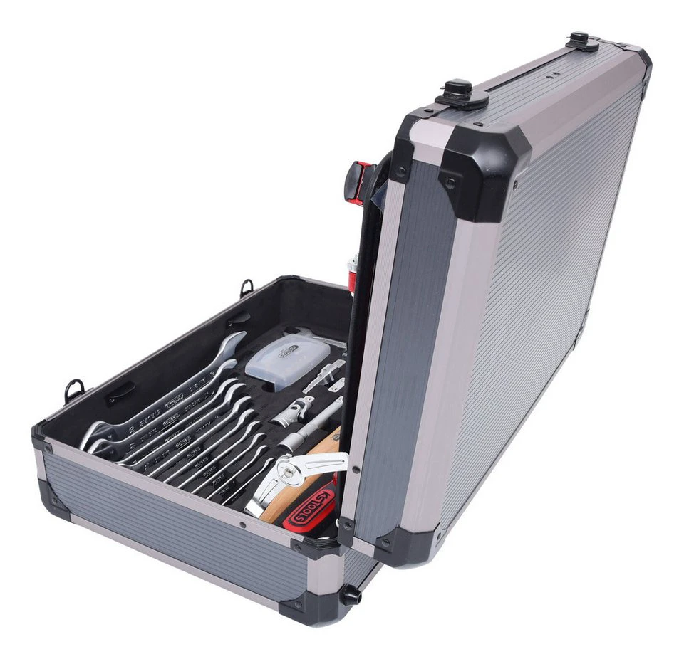 KS Tools Werkzeugkoffer 95-teilig 1/4" 1/2" Sanitär Aluminium-Koffer