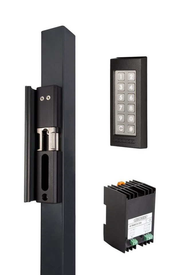 LOCINOX Aufschraubschloss MODULEC-SA-KIT Codetastatur Netzteil 12V 20W für Schrägfallen