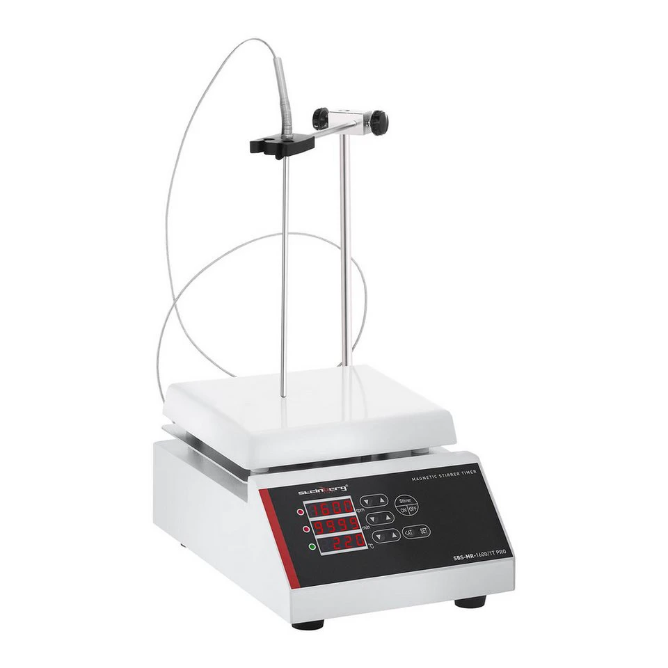 Steinberg Systems Magnetrührer mit Heizplatte SBS-MR-1600/1T PRO 1600 U/min 660 W