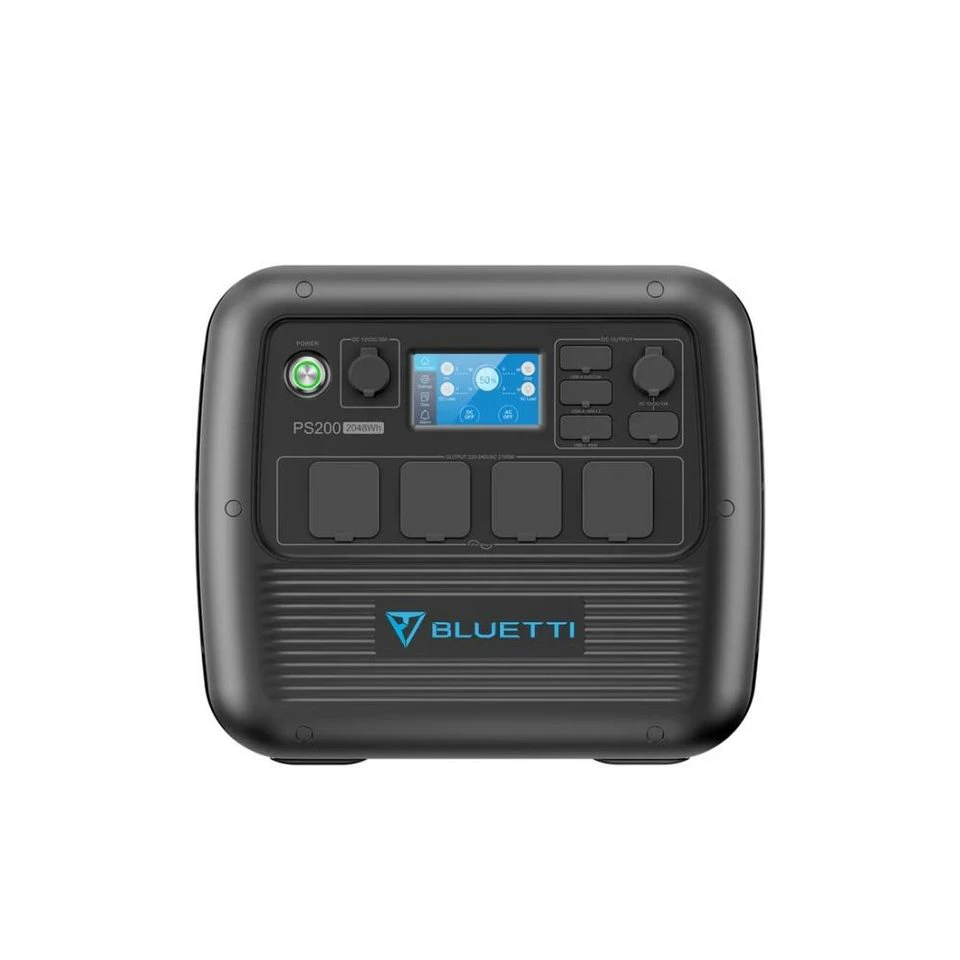 BLUETTI PS200A Solargenerator 2150Wh LiFePO4 2100W 4 AC-Ausgänge 100W USB-C