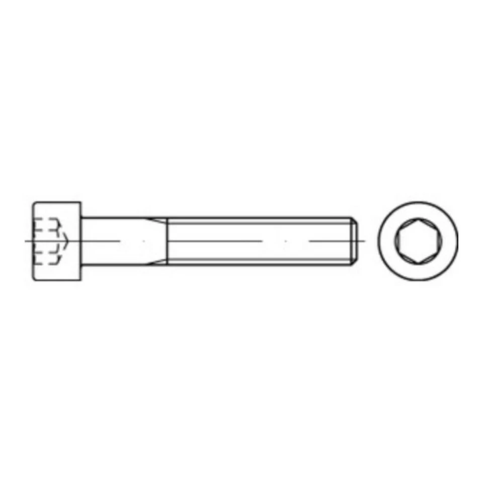 Reyher Schraube Zylinderschraube DIN 912 M 8 x 310 Innensechskant 12.9 ISO 4762 blank