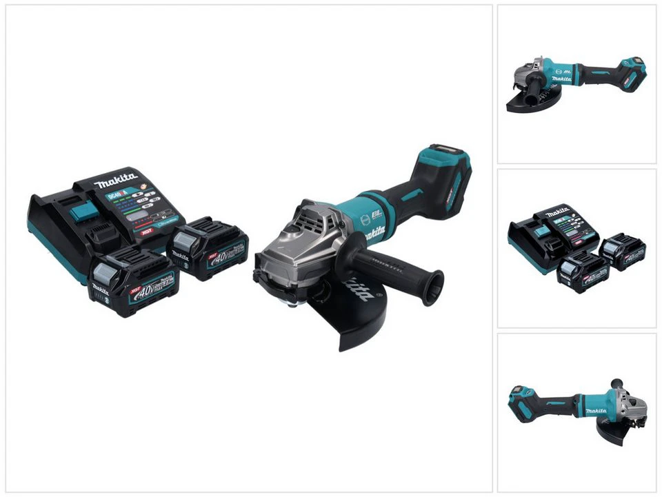 Makita GA 038 GZ Akku Winkelschleifer 40 V XGT 230 mm Brushless 2x Akku Ladegerät
