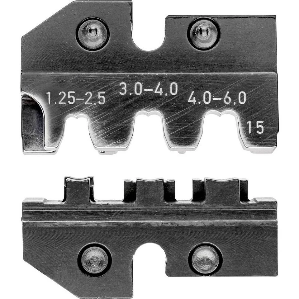 Knipex Crimpzange Crimp-Profile 97 49 15 für Fahnenstecker 6,3 mm