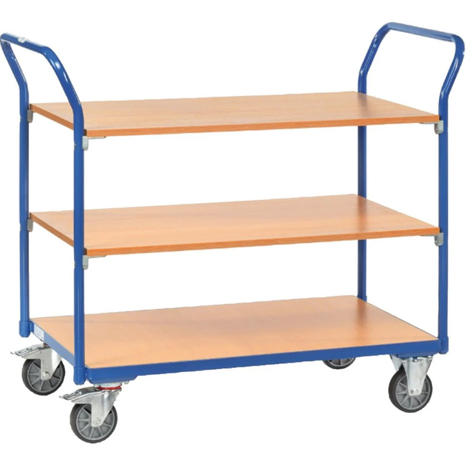 FETRA Tischwagen 1802 Transportwagen Ladefläche 1.000 x 600 mm blau