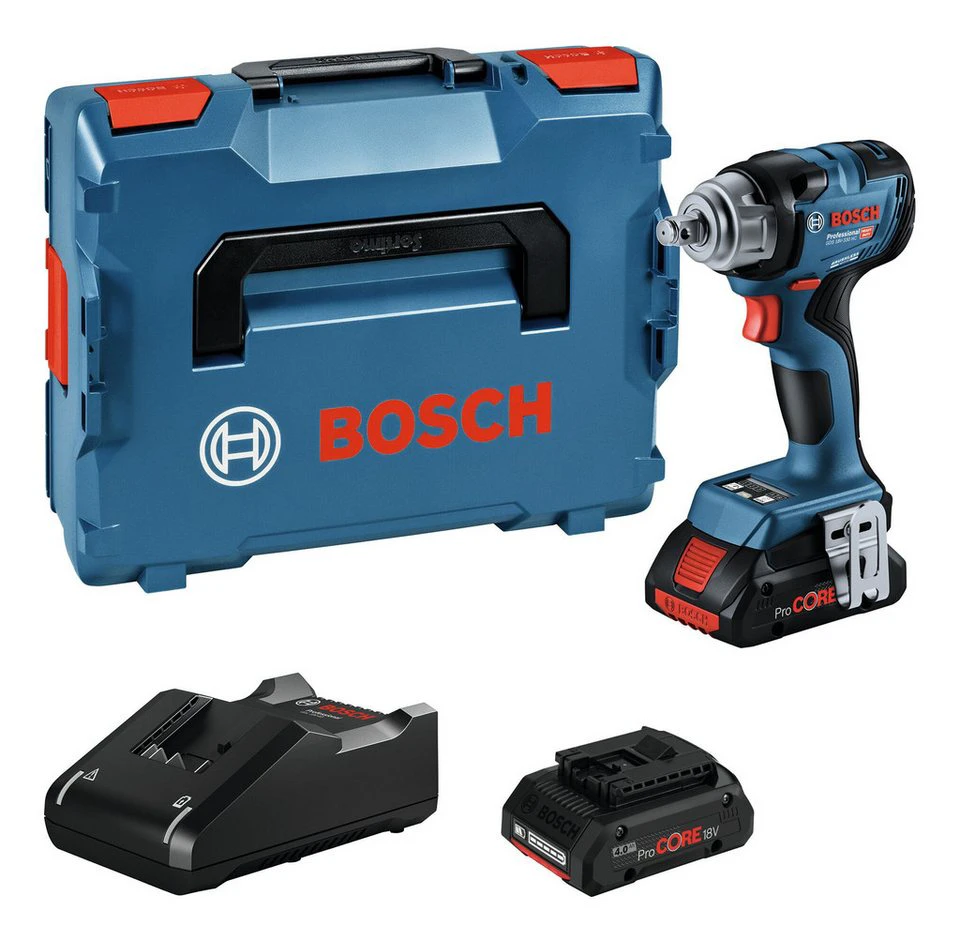 BOSCH Akku-Schlagschrauber GDS 18V-330 HC 330 Nm 2x ProCORE Akku 4 Ah L-BOXX 136
