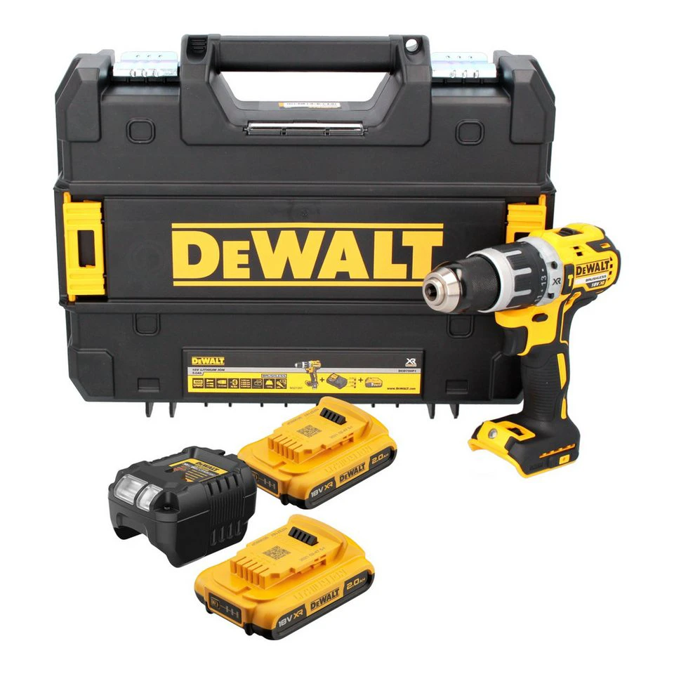 DeWalt Schlagbohrschrauber DCD 796 D2T 18 V 70 Nm Brushless 2x 2,0 Ah TSTAK