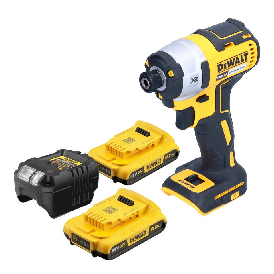 DeWalt Akku-Schlagschrauber DCF 887 D2 18 V 205 Nm 1/4" 2x Akku 2 Ah Ladegerät