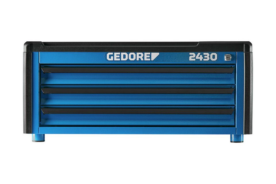 Gedore Werkzeugkoffer 2430 Werkzeugtruhe 3 Schubladen GEDORE blau