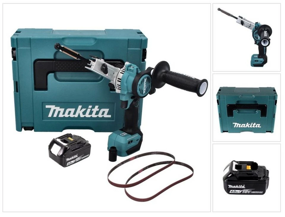 Makita Akku-Bandfeile DBS 180 18 V 9 x 533 mm Brushless 4,0 Ah