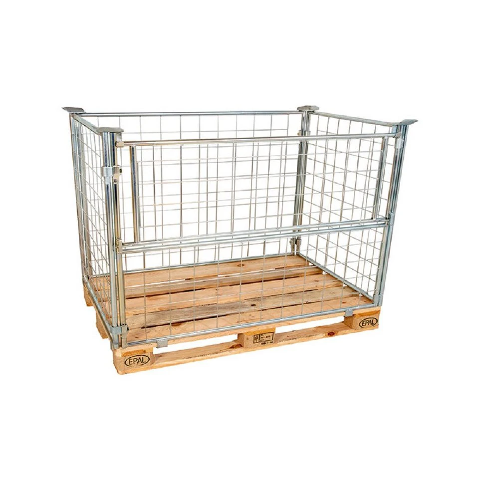OSWALD Transportgeräte Gitteraufsatzrahmen RW20010 800 x 1.200 x 800 mm verzinkt 800 kg