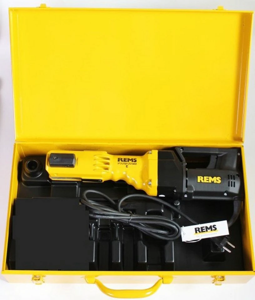 REMS Power Press E Pressmaschine mit Stahlblechkoffer 572110 230 Volt