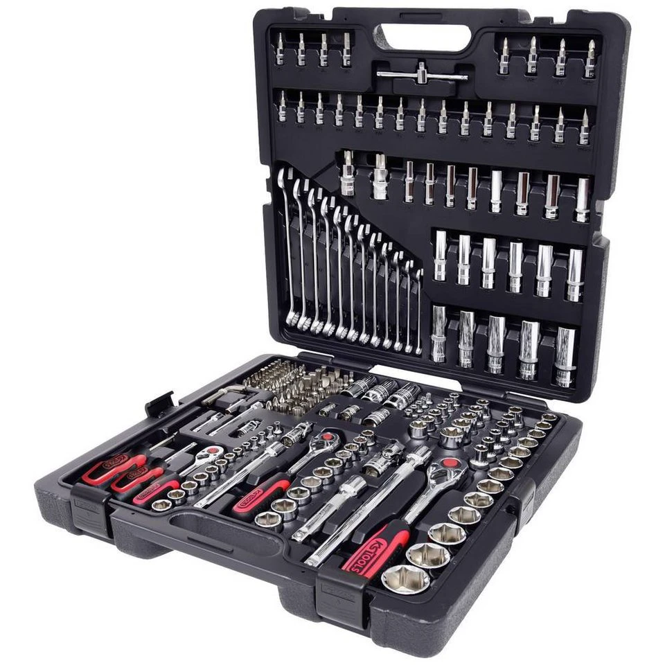 KS Tools Steckschlüssel-Satz 918.0216 CHROMEplus 216-tlg 1/4″ 3/8″ 1/2″
