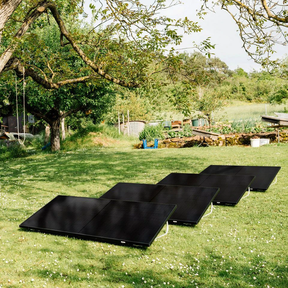 Balkonstrom Balkonkraftwerk 2000 Watt Komplettset bifazial monokristallin Made in Germany