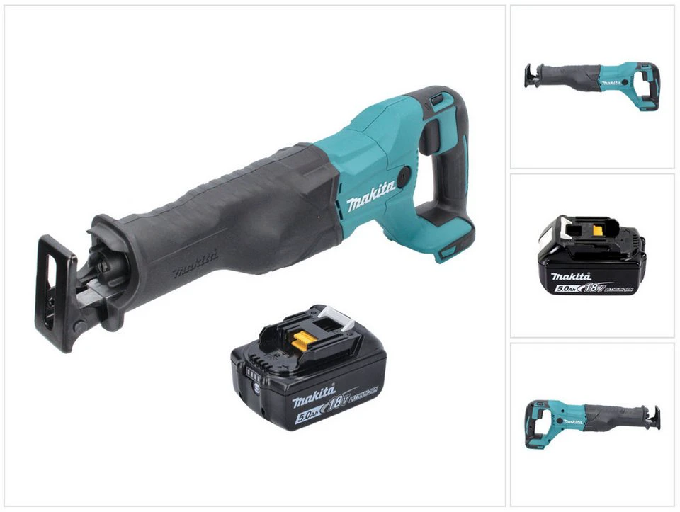 Makita Reciprosäge DJR 186 Akku Säbelsäge 18 V 1x Akku 5,0 Ah ohne Ladegerät