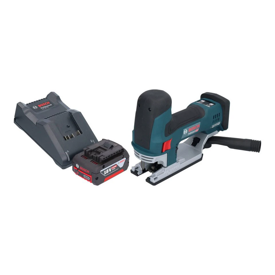 Bosch Professional Akku-Stichsäge GST 18V-155 SC 18 V mit 1x Akku 4,0 Ah Ladegerät