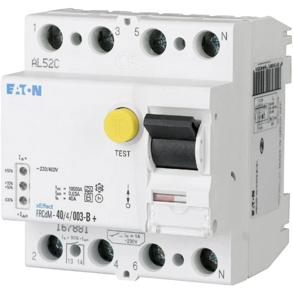 EATON FI-Schutzschalter FRCDM-40/4/003-G/B+ 167881 Typ B+ allstromsensitiv