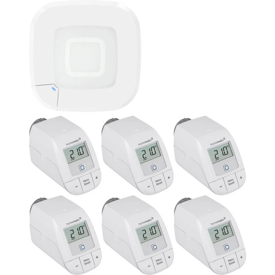 Homematic IP Smart-Home Starter-Set 161314A0+6x153412A2