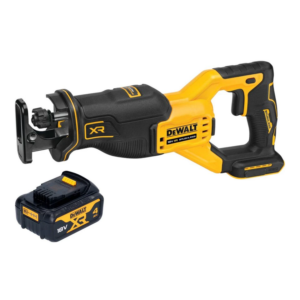 DeWalt DCS382 Akku-Reciprosäge 18 V mit 4,0 Ah Akku bürstenlos