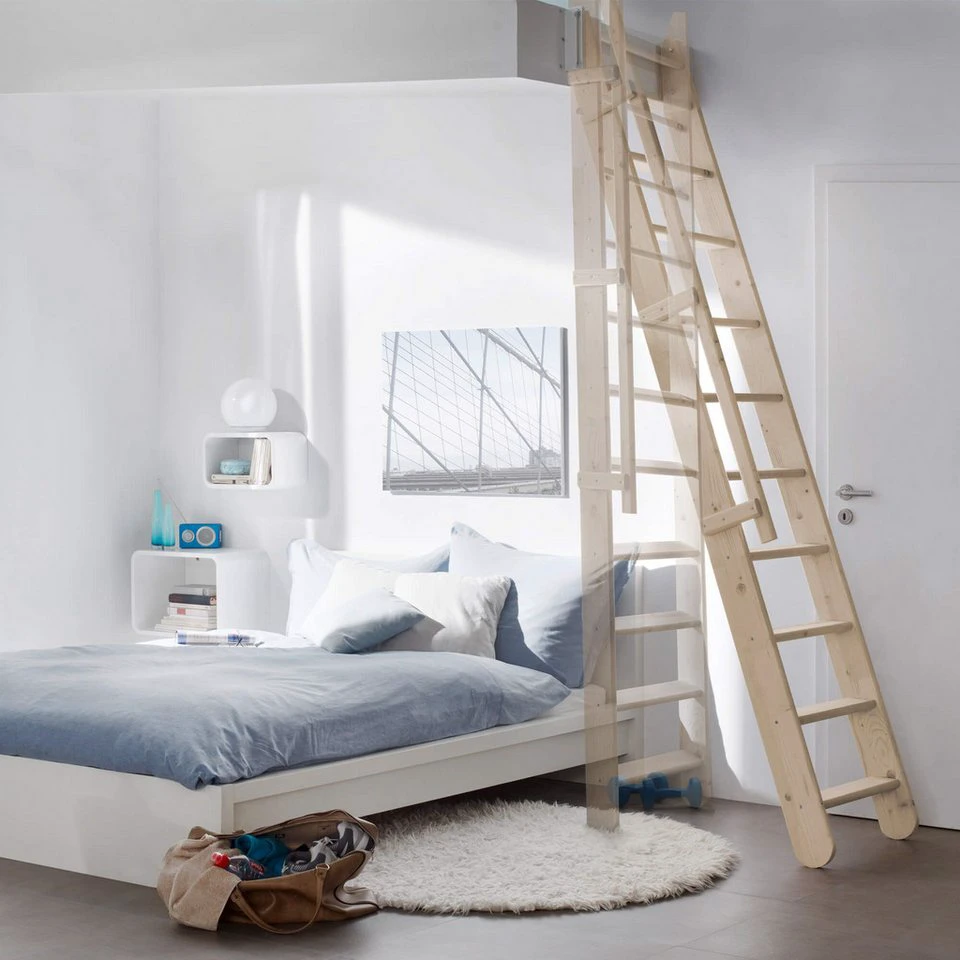 Treppen Intercon Raumspartreppe Easy Step 13 Stufen Fichte oder Buche bis 300 cm schiebbar