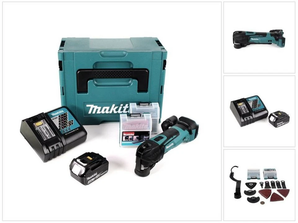 Makita Akku-Multifunktionswerkzeug DTM 51 RM1JX2 18 V 4,0 Ah