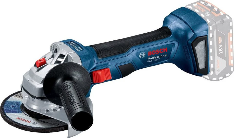 Bosch Professional Akku-Winkelschleifer GWS 18V-7 Professional ohne Akku und Ladegerät